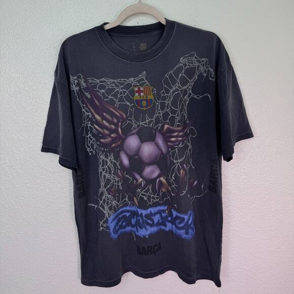 Cactus Jack Travis Scott FC Barcelona Shirt Mens Large Soccer Barca Tee TShirt - Picture 1 of 13
